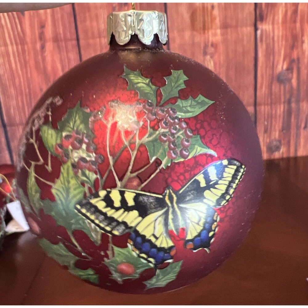 Butterfly Christmas Tree Bauble Decoration Gisela Graham‎ Ornament Antique Style
